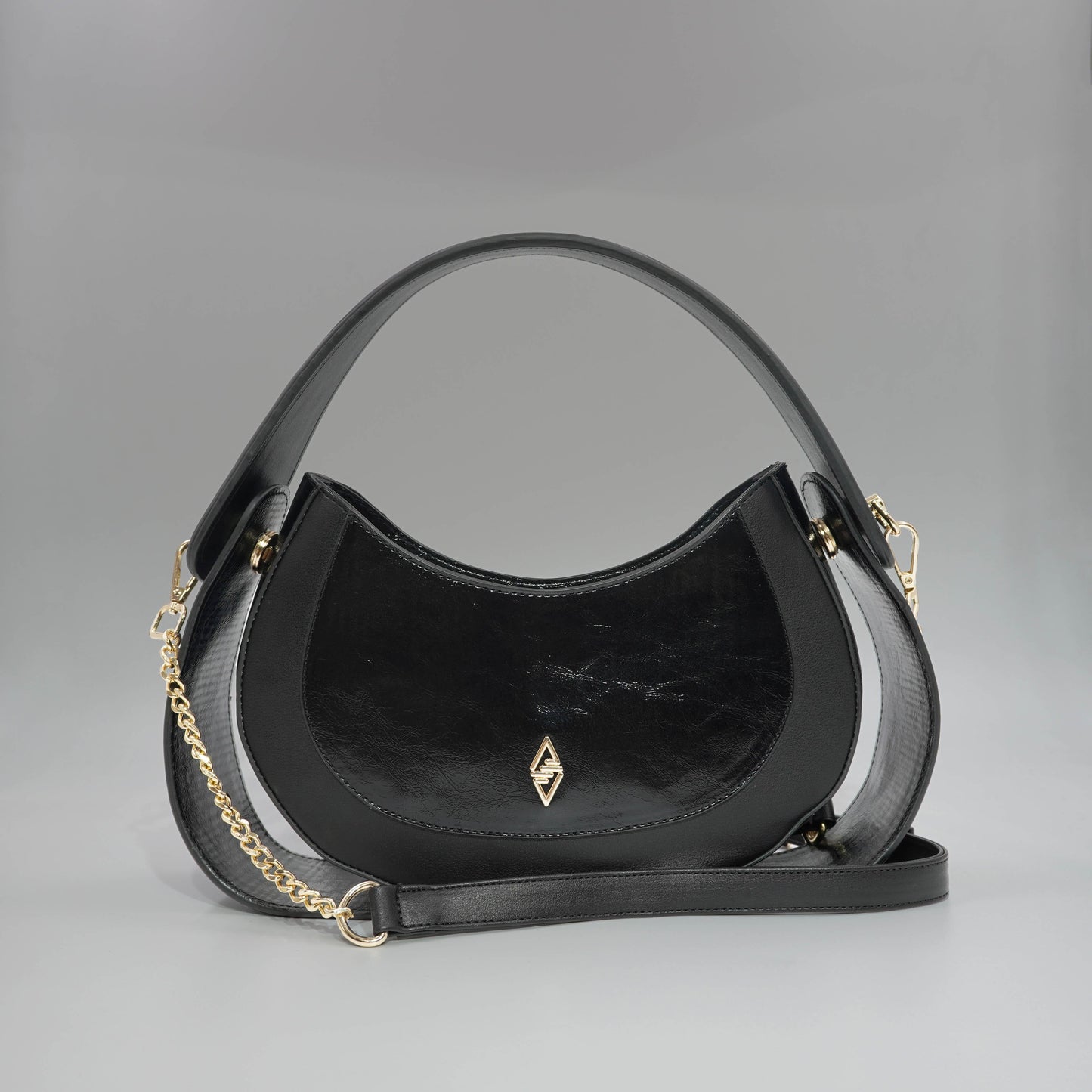 Aron Atelier Black Special Design Shoulder Bag