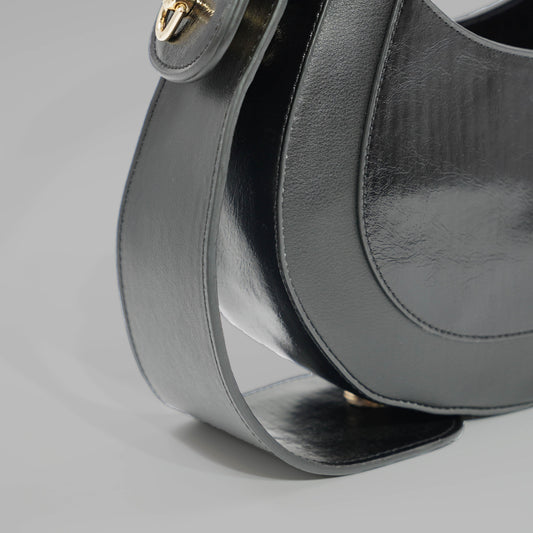 Aron Atelier Black Special Design Shoulder Bag