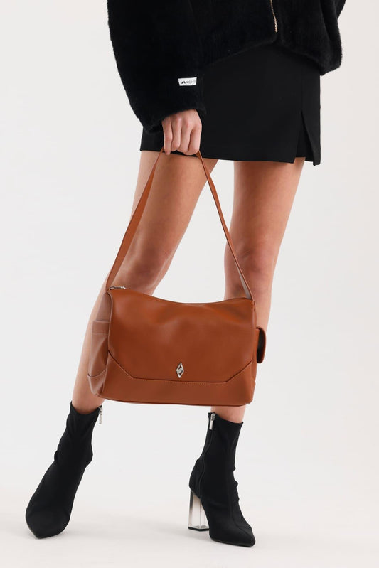 Aron Atelier Tan Soft Leather Shoulder Bag